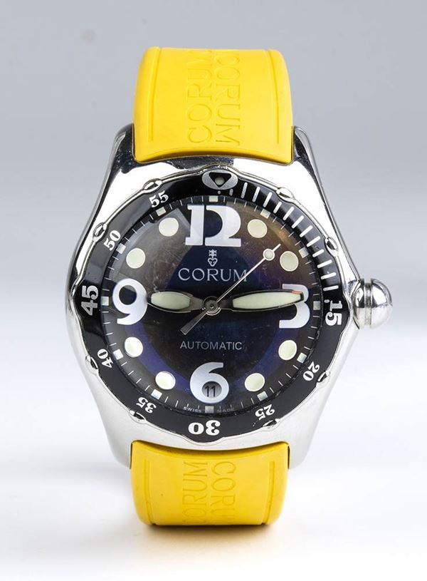 CORUM Bubble: men's steel wristwatch ref. 81.180.20...