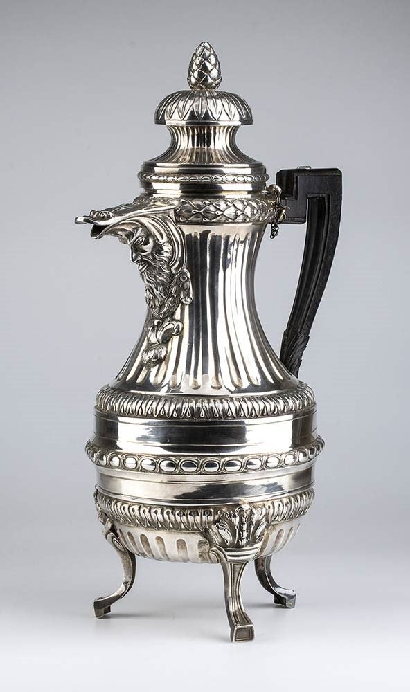 Caffettiera in argento - Francia, 1798-1809
