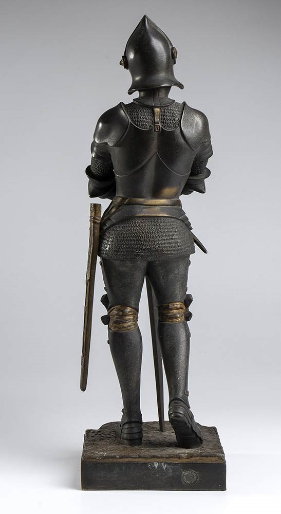 Scultura Francese in Bronzo Raffigurante Guerriero - Firmata S. Omerth...