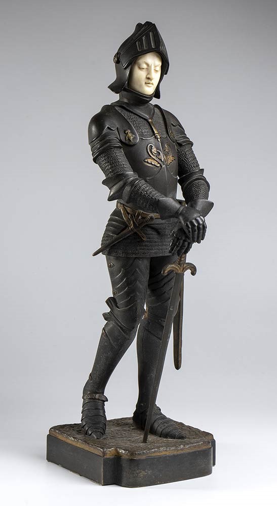 Scultura Francese in Bronzo Raffigurante Guerriero - Firmata S. Omerth...