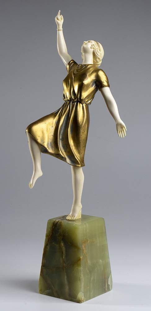 Scultura Francese in Bronzo Raffigurante una Ballerina - Firmata A. Alliot...