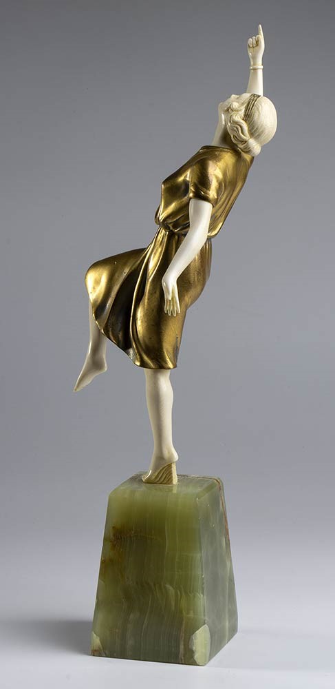 Scultura Francese in Bronzo Raffigurante una Ballerina - Firmata A. Alliot...
