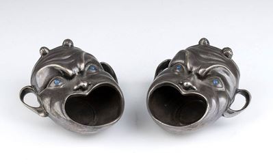 Coppia di Maschere Americane in Argento - 1902-1907, Argentiere Tiffany & Co.