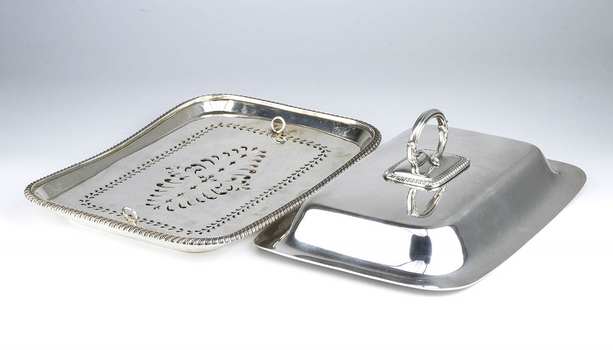 Legumiera Vittoriana Inglese in Argento - Londra 1896-1897, Argentiere Maxfield