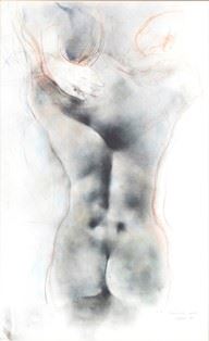 RENZO VESPIGNANI - Naked woman from the back, 1998