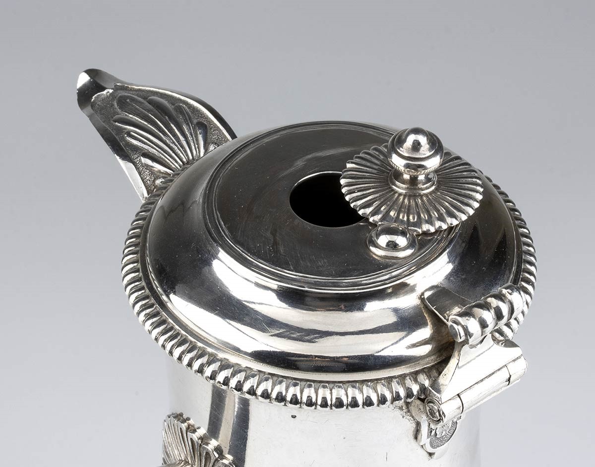 Cioccolatiera Francese in Argento - Saint-quentin 1752-1755, Maestro Argentier...