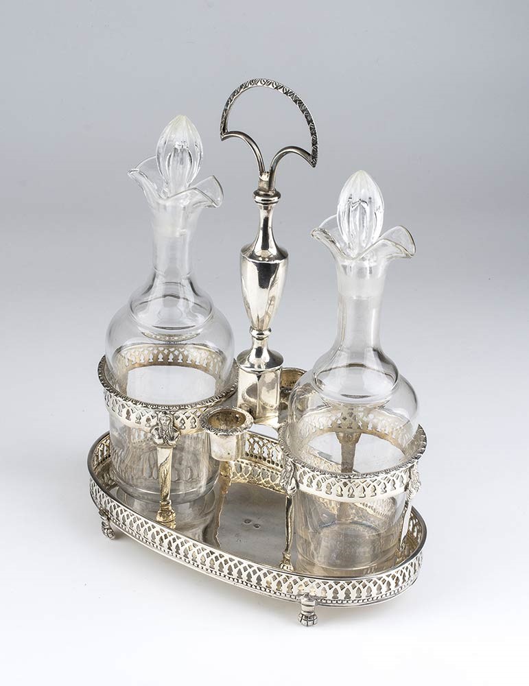 Acetoliera Italiana in Argento - Regno di Sardegna, Genova 1824-1872...