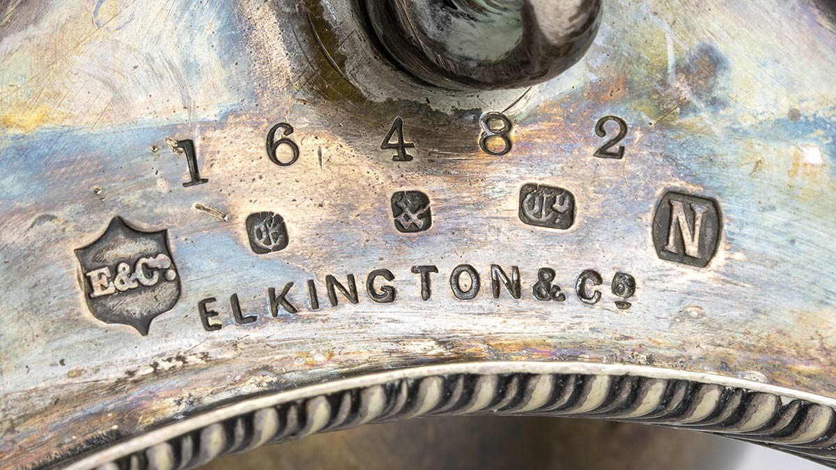 Stoppiniera Inglese Vittoriana in Metallo Argentato - Birmingham 1899, Elkingto...