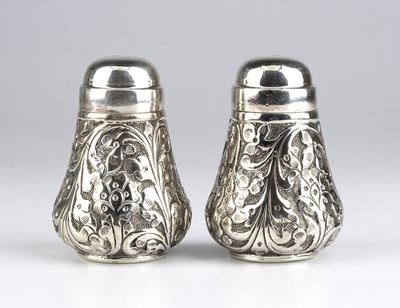 Coppia Sale e Pepe in Argento - XX Secolo