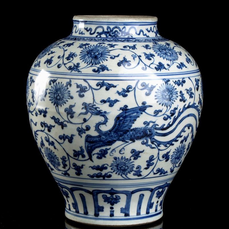 Vaso in Porcellana 'bianco e Blu'