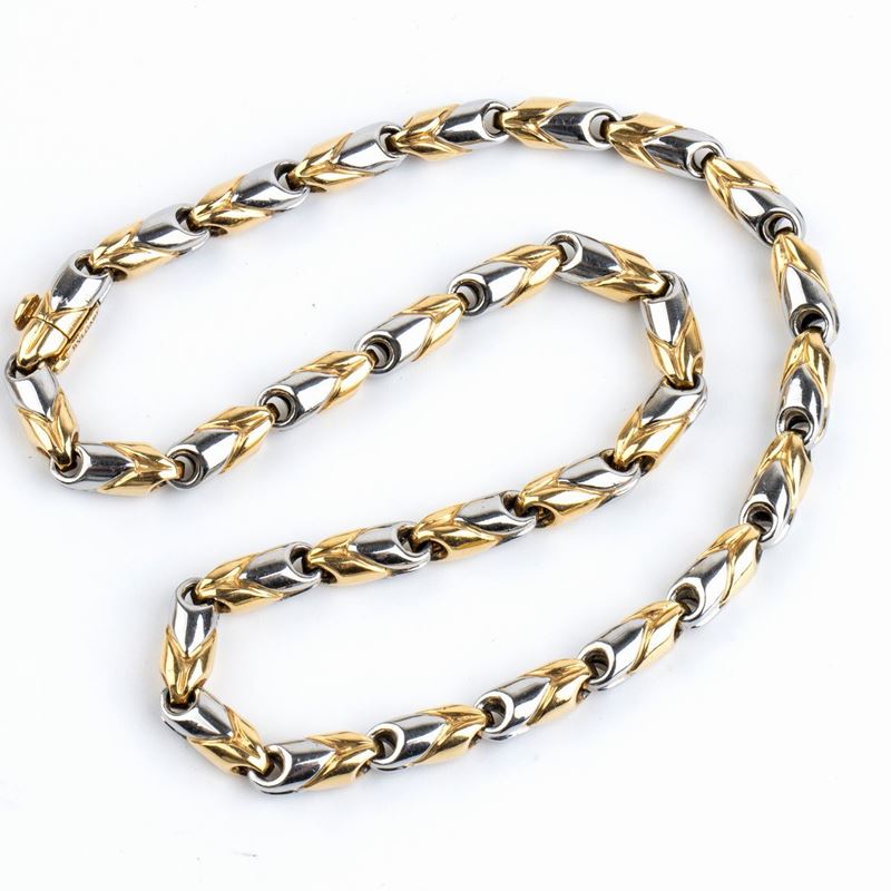Girocollo Acciaio ed Oro - Firmato Bvlgari ...