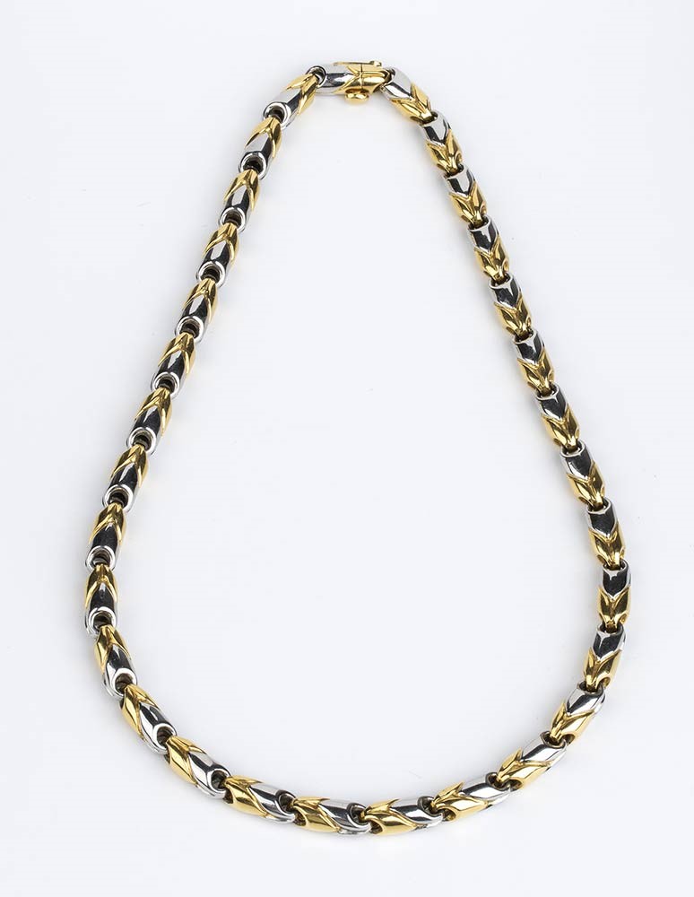 Girocollo Acciaio ed Oro - Firmato Bvlgari ...