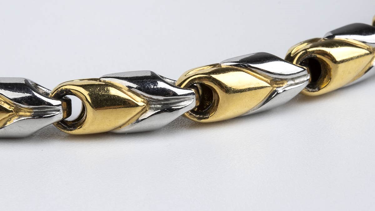 Girocollo Acciaio ed Oro - Firmato Bvlgari ...