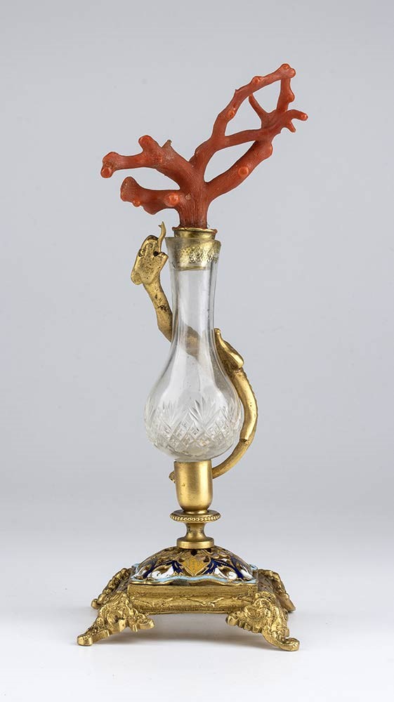 Vaso in Bronzo e Corallo - Oreficeria Siciliana del XVIII - XVIII Secolo...