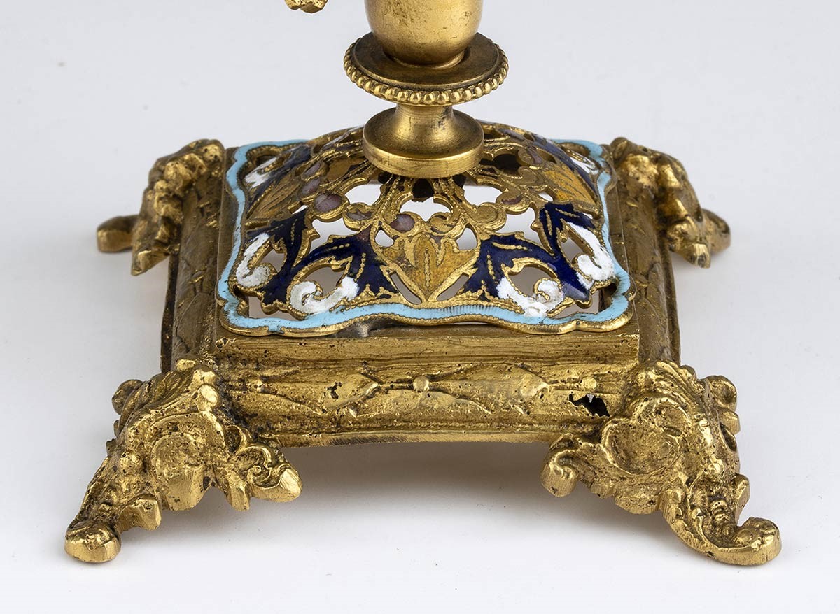 Vaso in Bronzo e Corallo - Oreficeria Siciliana del XVIII - XVIII Secolo...