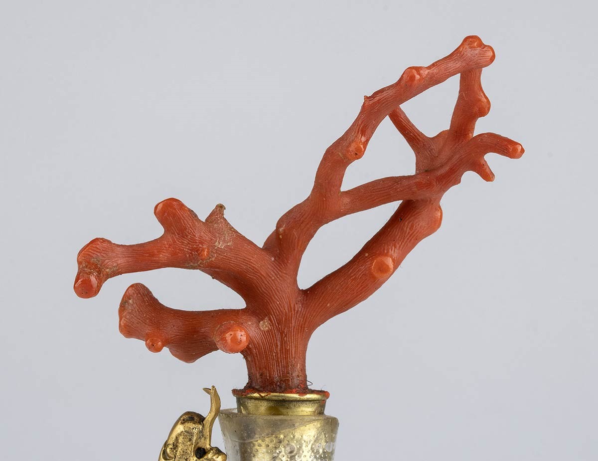 Vaso in Bronzo e Corallo - Oreficeria Siciliana del XVIII - XVIII Secolo...