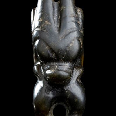 Figura Antropomorfa in Giada Verde