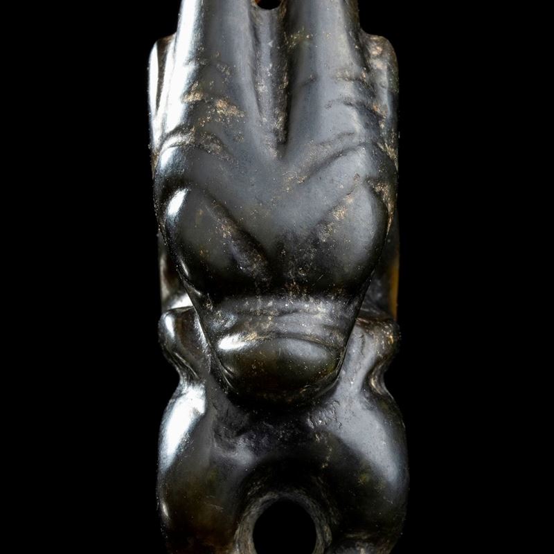 Figura Antropomorfa in Giada Verde