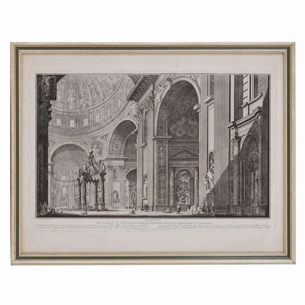 Francesco Barbazza (1771-1789 (fl.)) - Veduta Del di dentro di San Pietro...