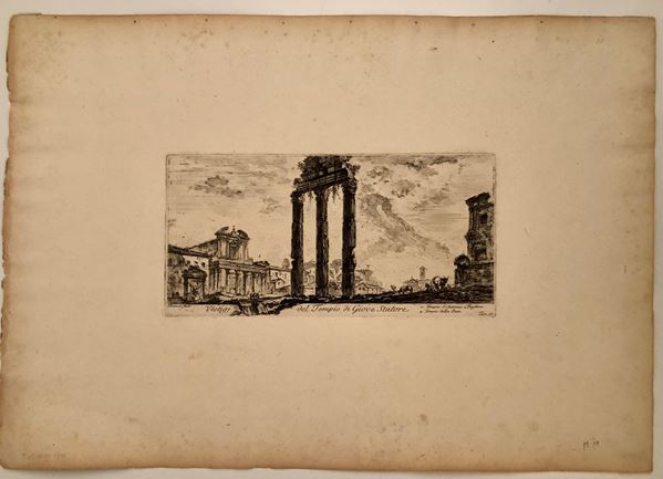 Giovanni Battista Piranesi - Vestigi del Tempio di Giove Statore ...