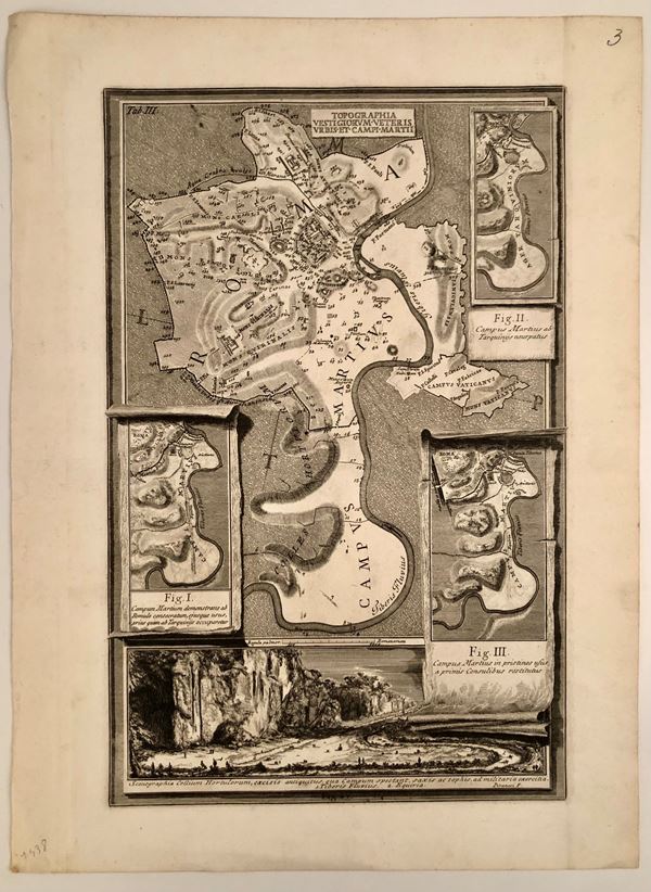 Giovanni Battista Piranesi - TOPOGRAPHIA VESTIGIORUM VETERIS URBIS ET CAMPI MARTII, 1764...