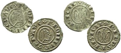 Messina. Regno di Sicilia. Federico II (1197-1250). Lotto di Due Denari (1244). Spahr 128. Mir 97...