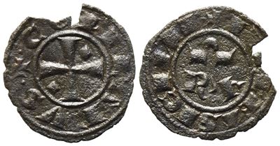 Brindisi. Corrado i (1250 - 1254). 1/2 Denaro. Mi. 0,30gr. Guglielmi 246. Rrr