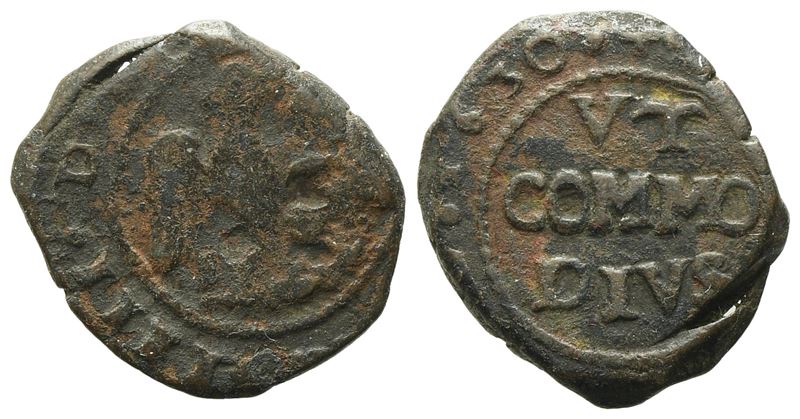 Messina. Regno di Sicilia. Filippo IV di Spagna (1621 - 1665). Grano 1630. Cu .3,64gr.spahr 160b.