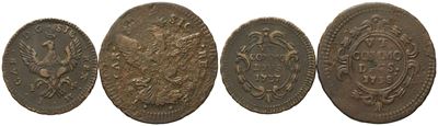 Palermo. Regno di Sicilia. Carlo di Borbone (1734-1759). Lotto di 2 Esemplari: 1 Grano 1737 (4,03...