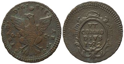 Palermo. Regno di Sicilia. Ferdinando III di Borbone (1759-1816). 1 Grano 1782. Cu (4,02 G; 24,2 ...