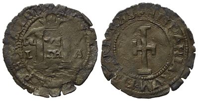 Napoli. Regno di Napoli. Carlo V D'asburgo. Denaro. Mi (0,56 G; 17,3 MM)