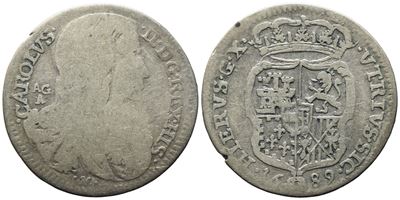 Carlo II di Spagna, Carlino da 10 grana 1689