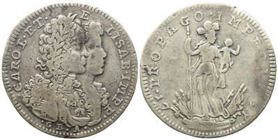 Napoli. Regno di Napoli. Carlo Vi D'asburgo (1707-1734). Tari da 20 Grana 1716. Ag (4,12 G; 24 MM...