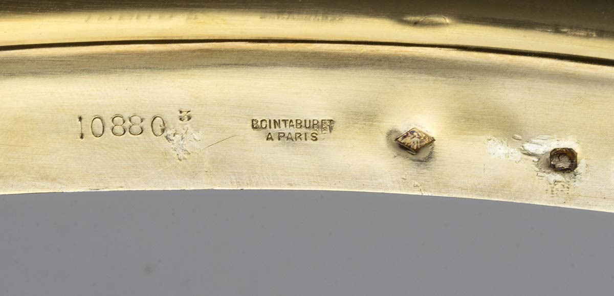 4 Vassoi Francesi in Argento Dorato - Parigi 1880 Circa, Maestri Argentieri Ge...