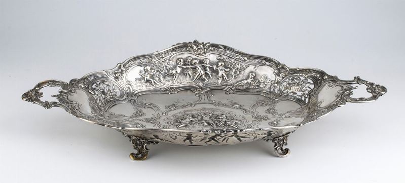 Cestino Tedesco in Argento - Fine XIX - Inizio XX Secolo