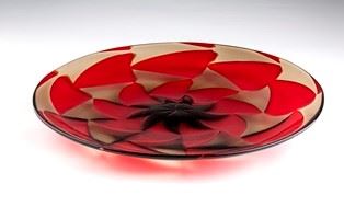 BAROVIER E TOSO - Grande piatto, serie Intarsio