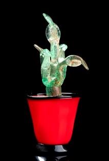 VENINI : Succulent plant  (30s)  - Glass - Auction Dipinti, disegni e sculture dal XIX al XXI Secolo. Vetri e Ceramiche del ‘900 - Bertolami Fine Art - Casa d'Aste
