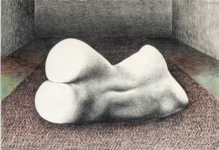 Giacomo Porzano - Nudo sul Tappeto