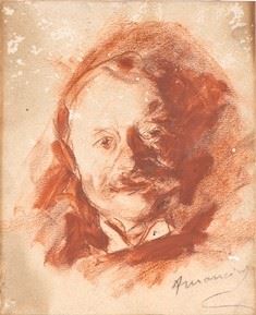 Antonio Mancini - Autoritratto