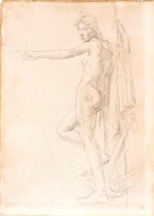 VINCENZO GEMITO - Allegorical figure (Minerva?)