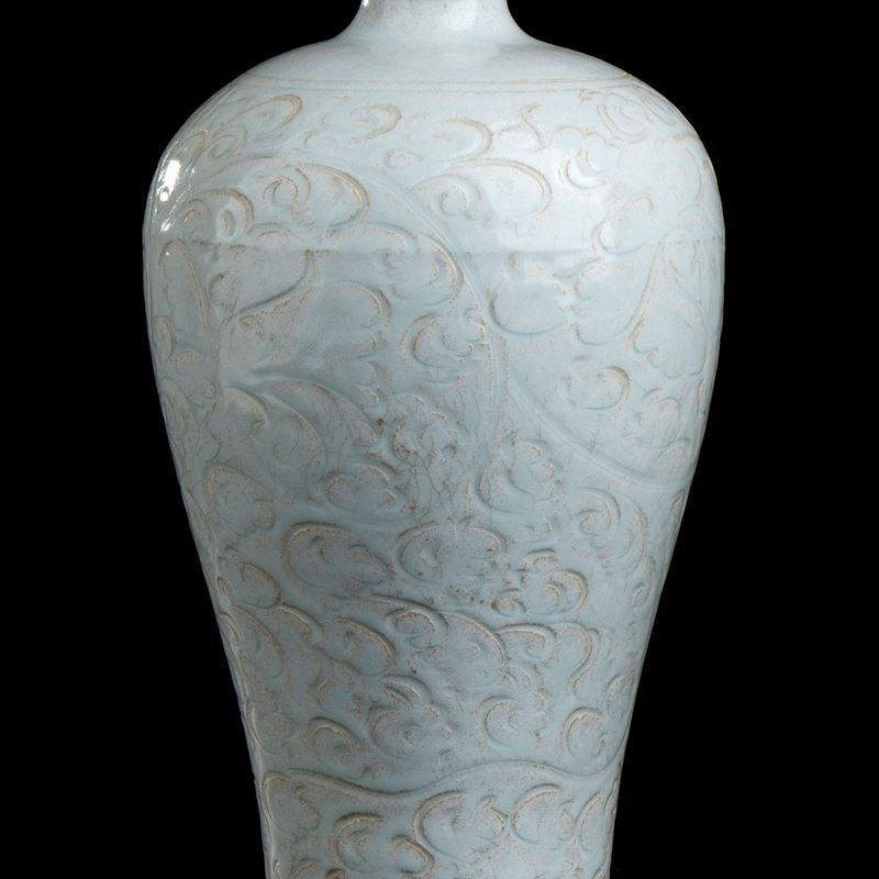 Vaso in Porcellana con Invetriatura Qingbai, Meiping
