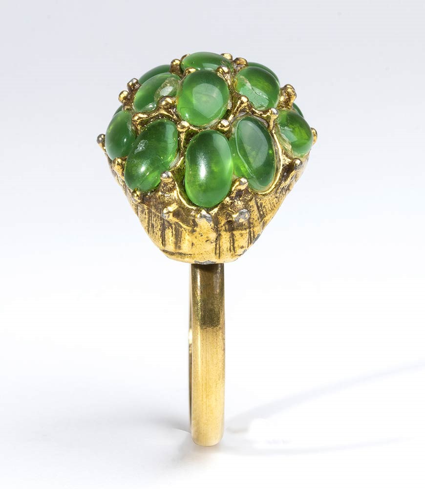 Anello in Oro con Crisoprasi