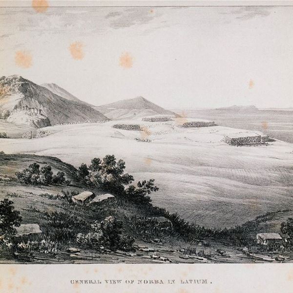 General View of Norba in Latium, 1834...