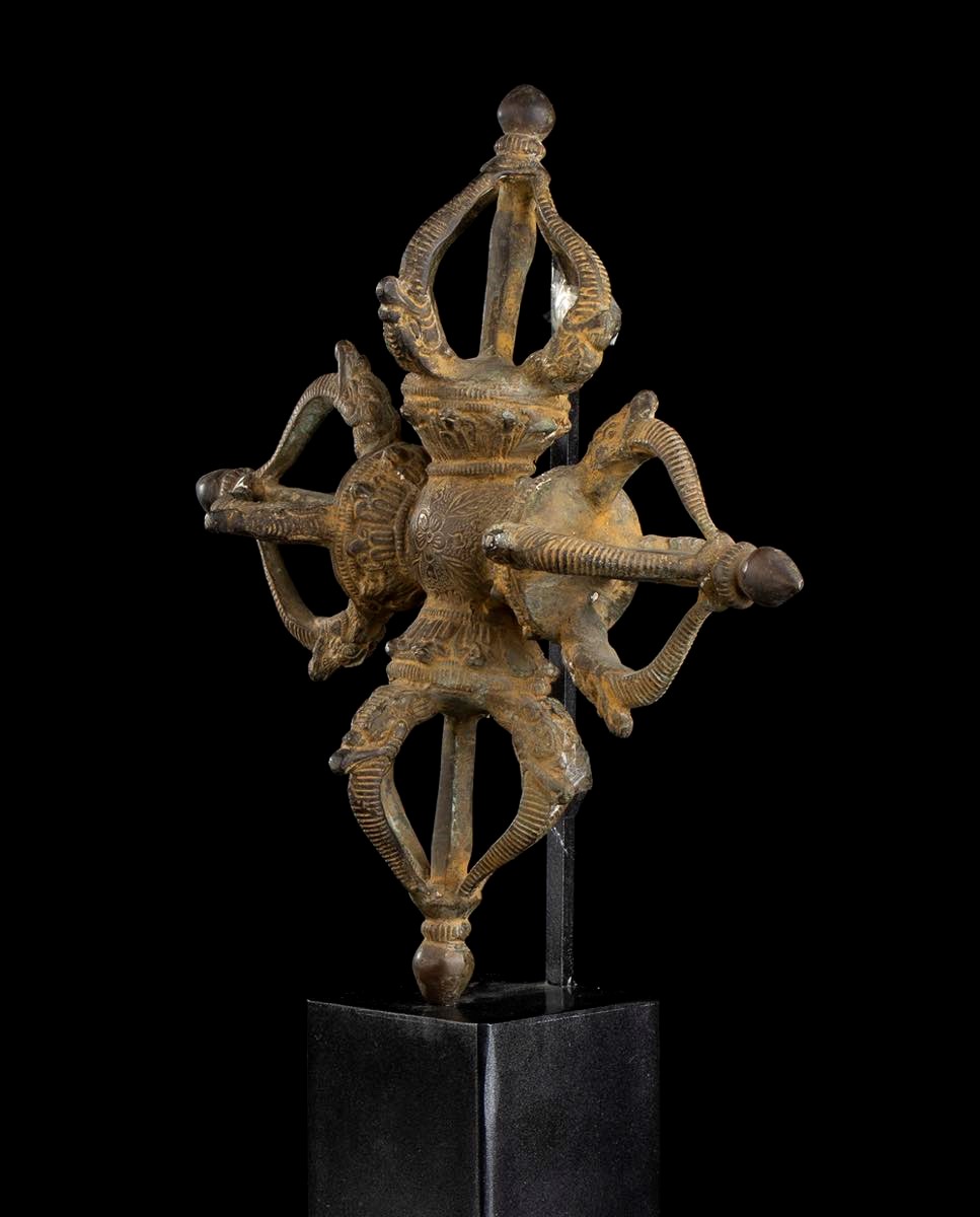 DOPPIO VAJRA IN BRONZO