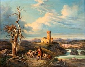 CARELLI CONSALVO - Arce landscape, 1875