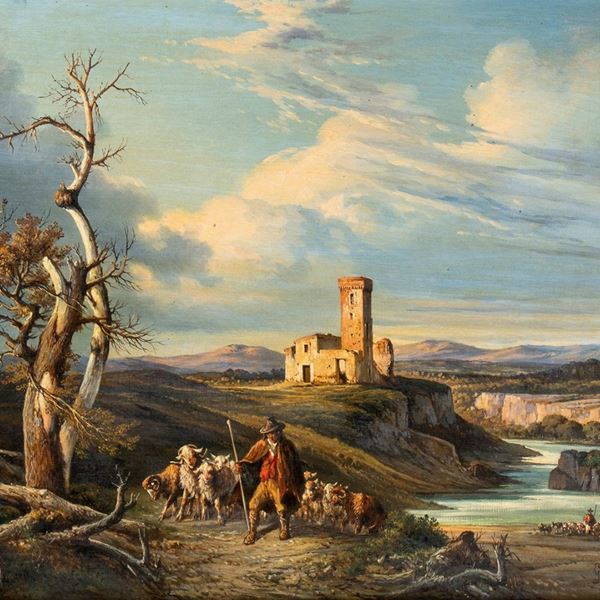 CONSALVO CARELLI - Arce landscape, 1875