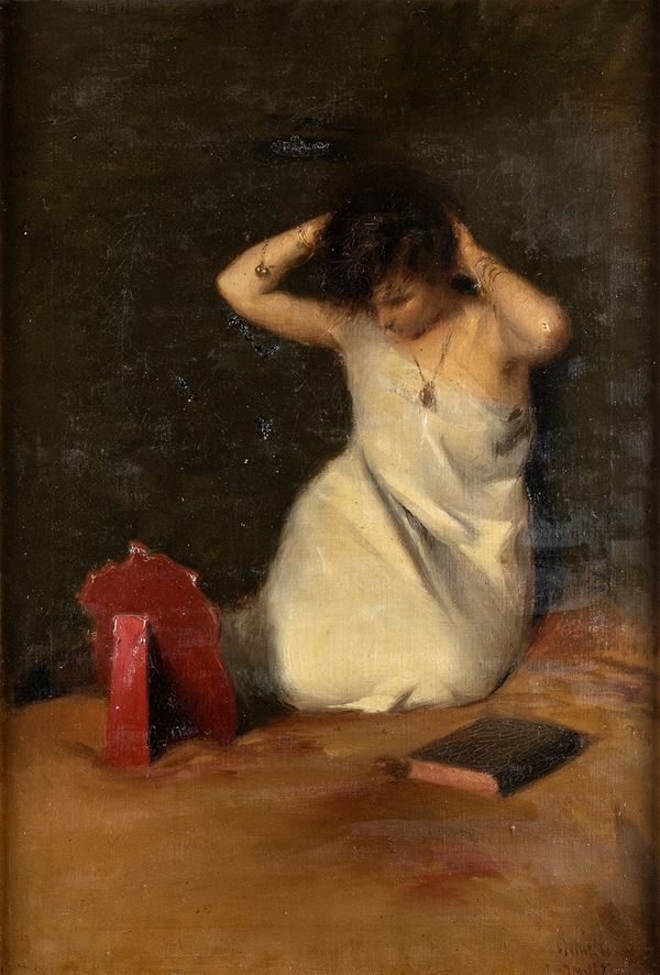 VITTORIO BORRIELLO - Donna che si specchia