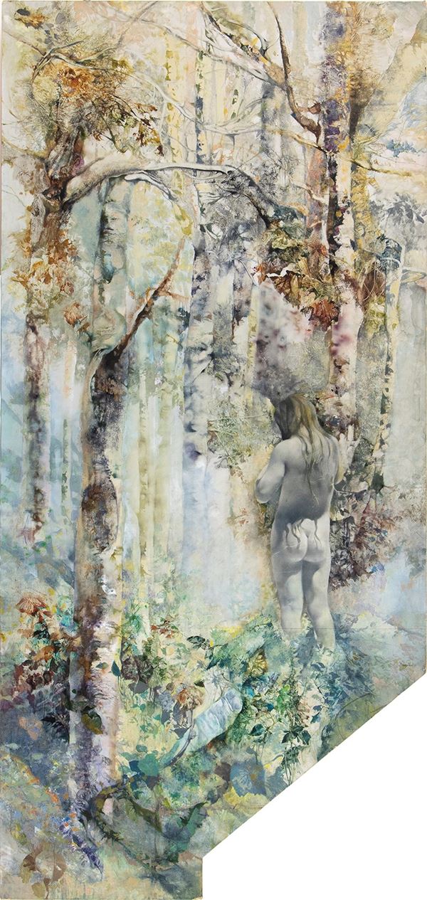 RENZO VESPIGNANI - Naked woman in the wood