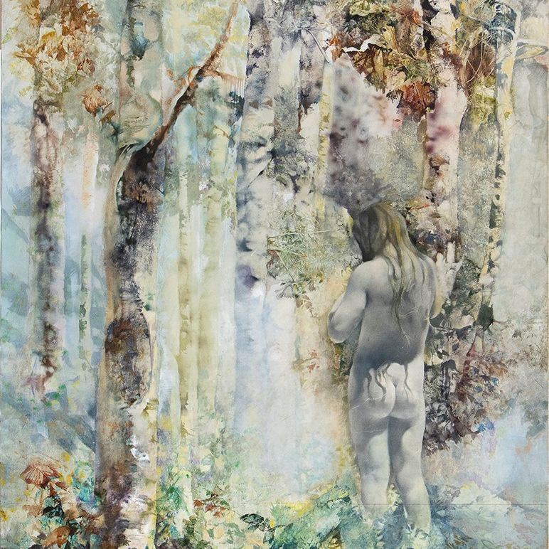 Renzo Vespignani - Nuda nel Bosco