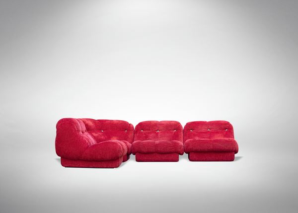 Rino Maturi - Red Nuvolone Sofa